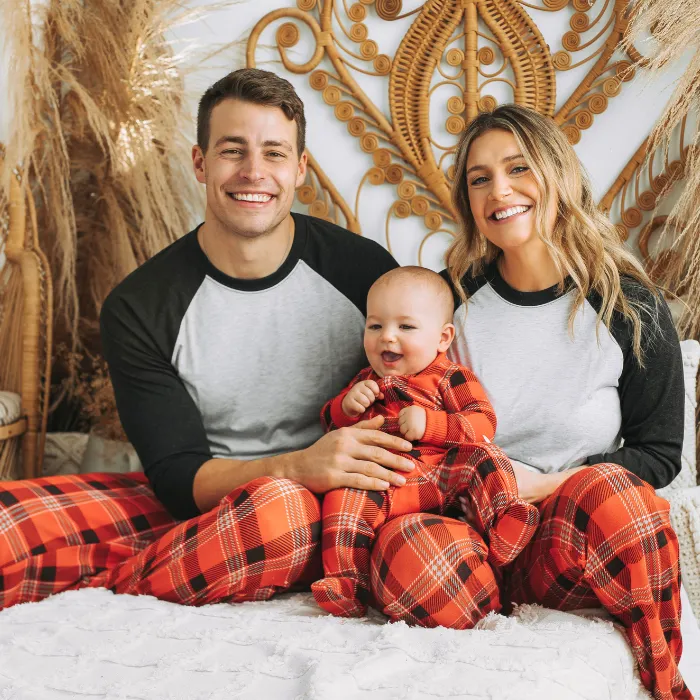 Adults’ Unisex Lounge Pants - Red Plaid