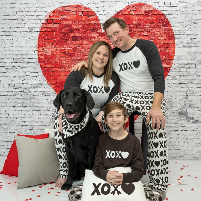 Adults’ Unisex Lounge Pants - White XOXO
