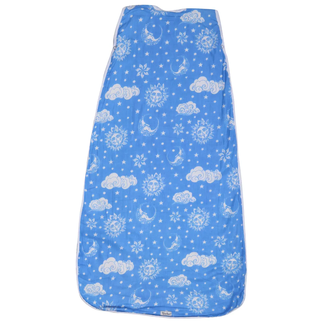 Baby Sleeping Bag | Cotton Malmal | Nayantaara Blue