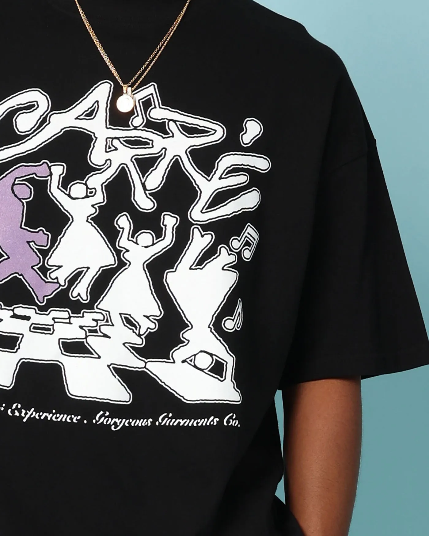 Carré Dinner Party Oversized T-Shirt Black