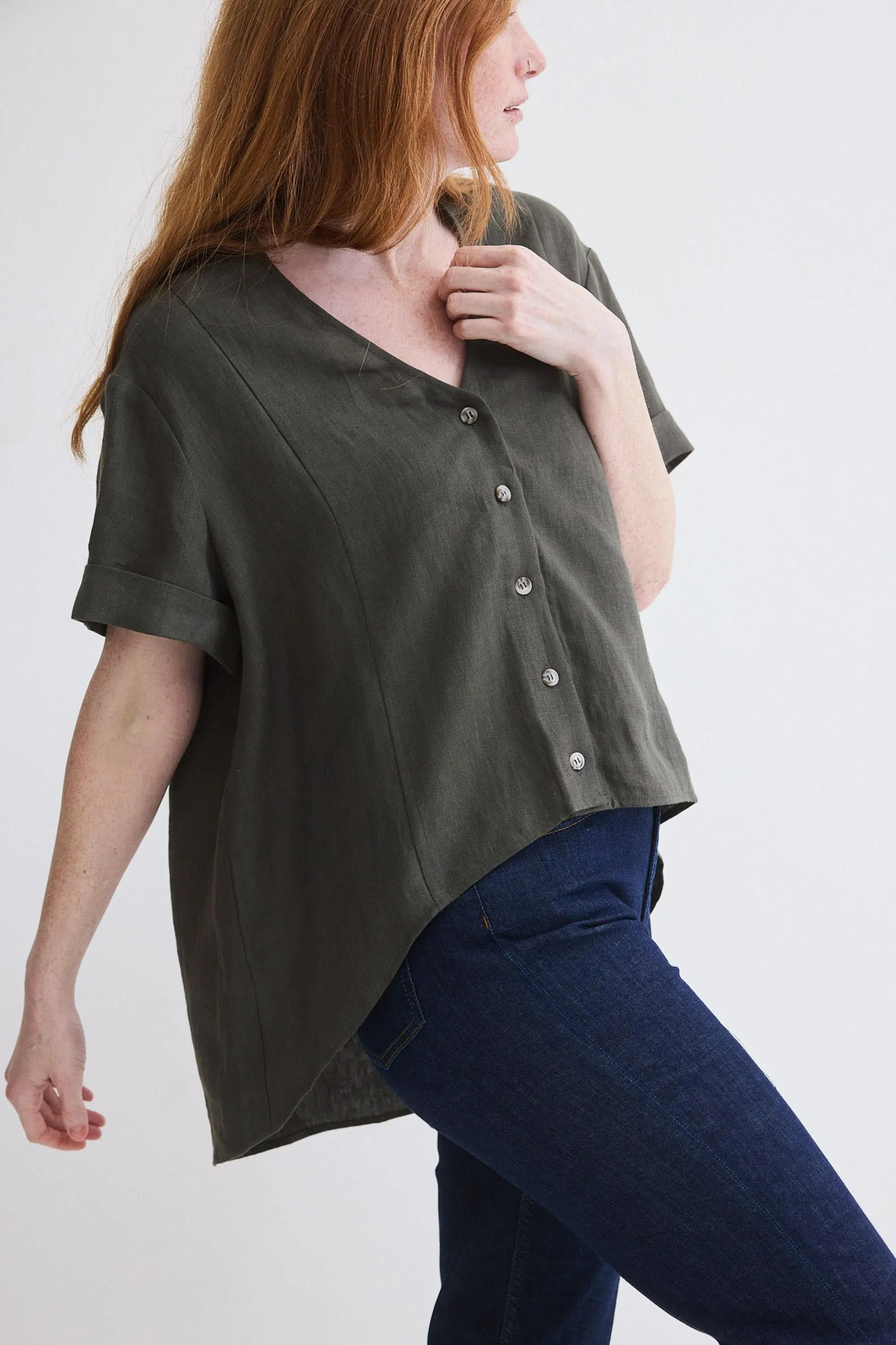 Drifter Oversized Linen Top