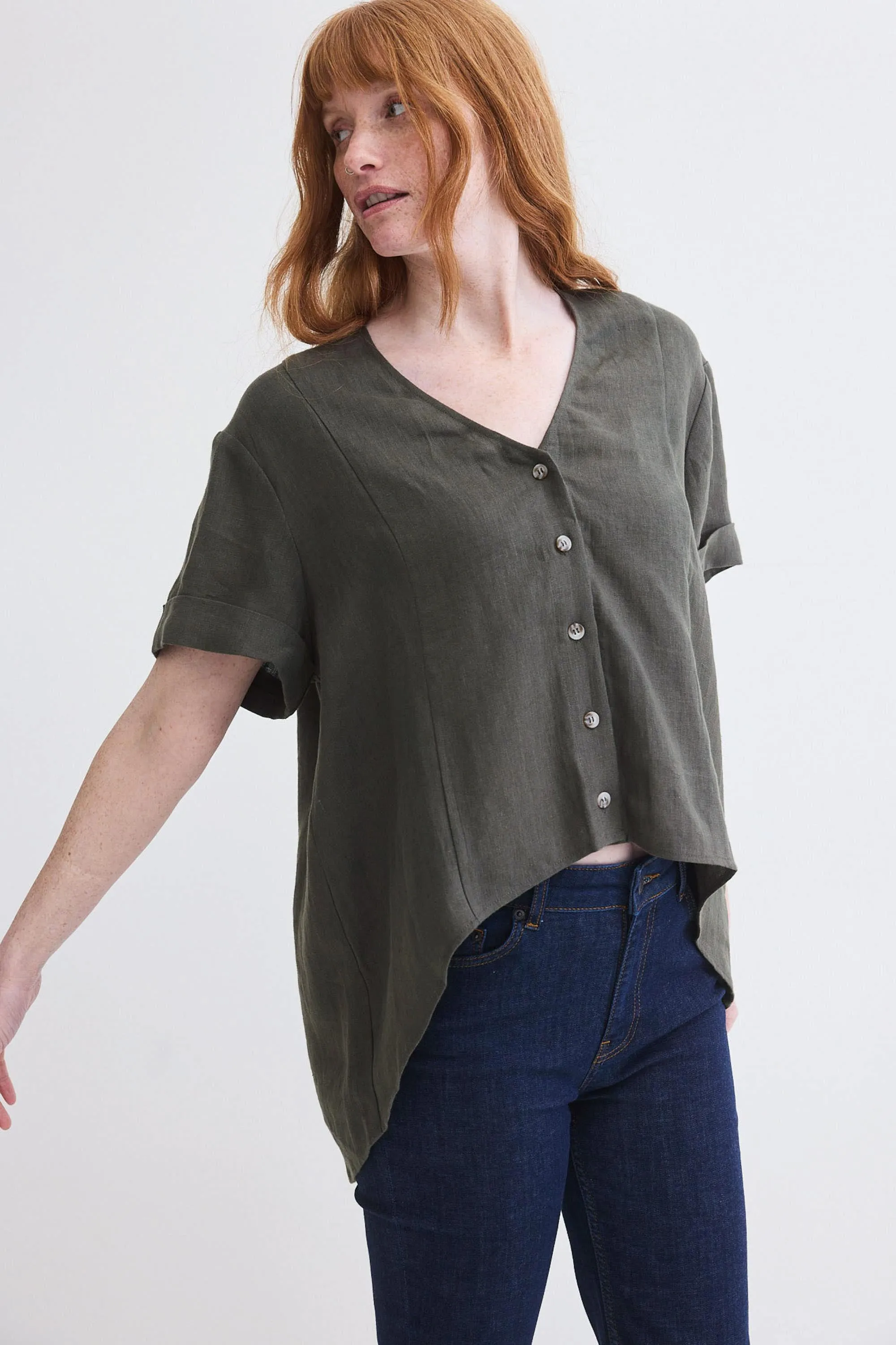 Drifter Oversized Linen Top