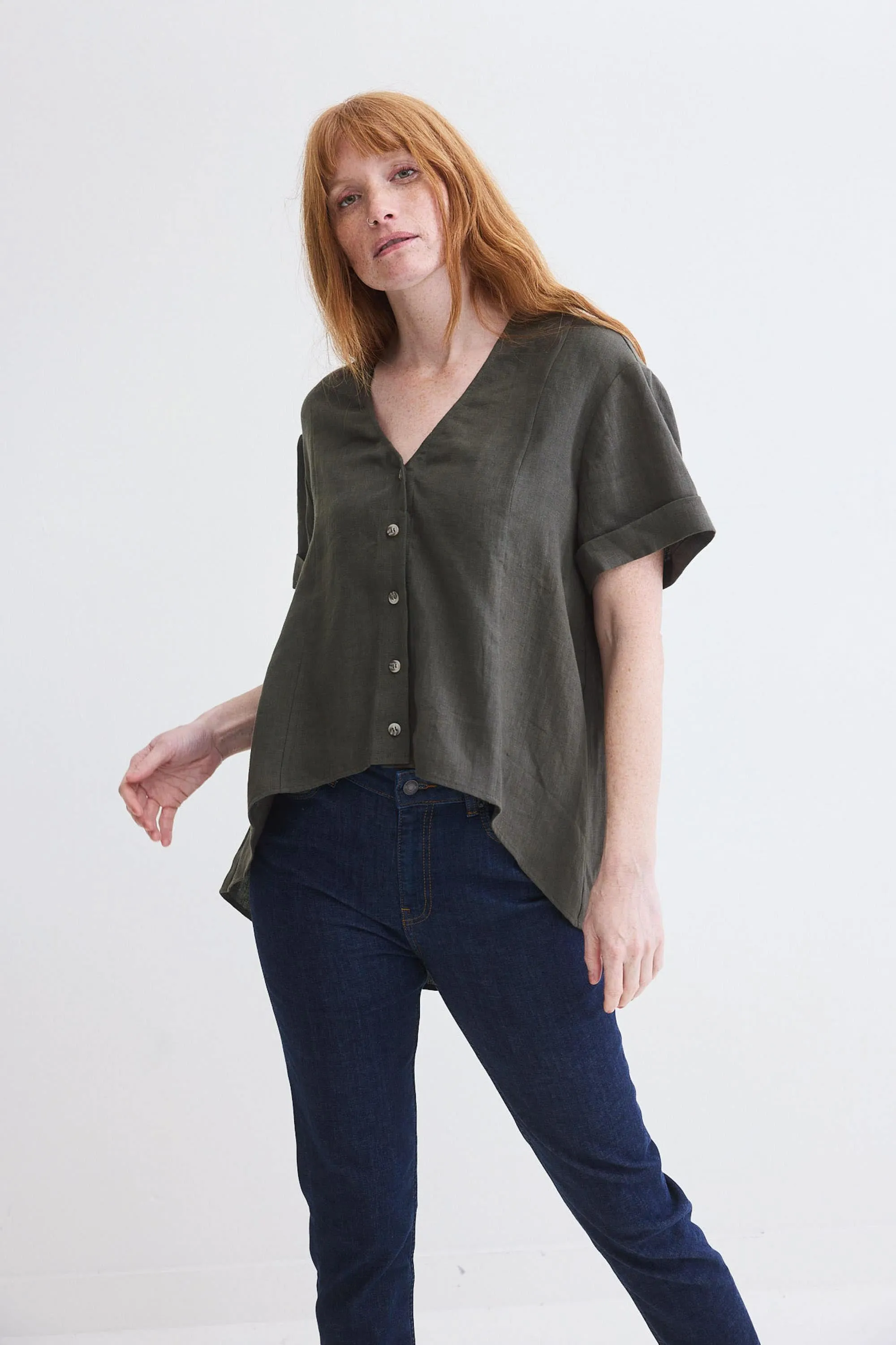 Drifter Oversized Linen Top