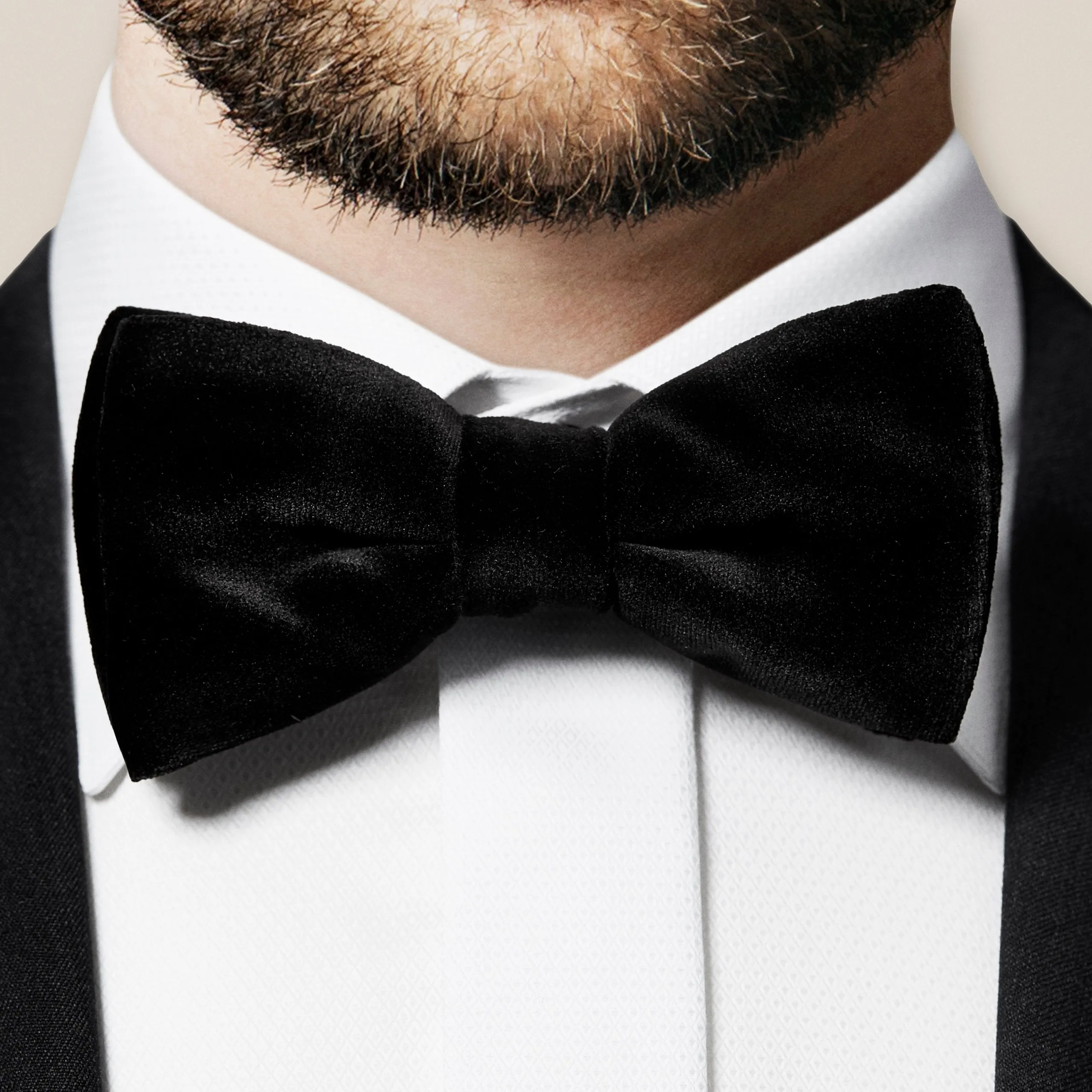 Eton Ready Tied Velvet Bow Tie –  Black