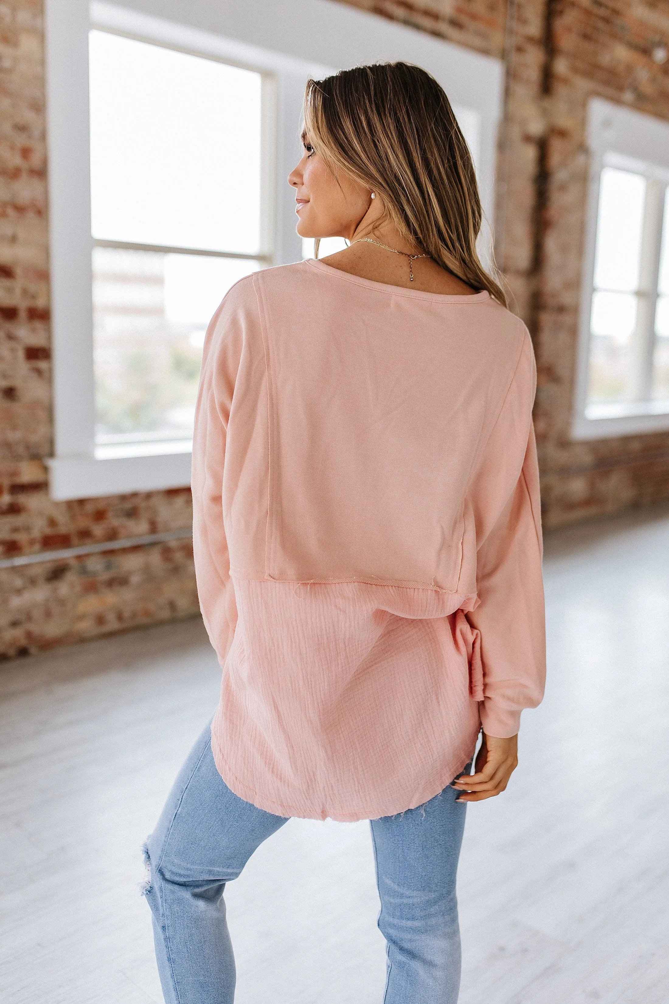 Gabrielle Raw Hem Oversized Top | S-XL | PRE ORDER