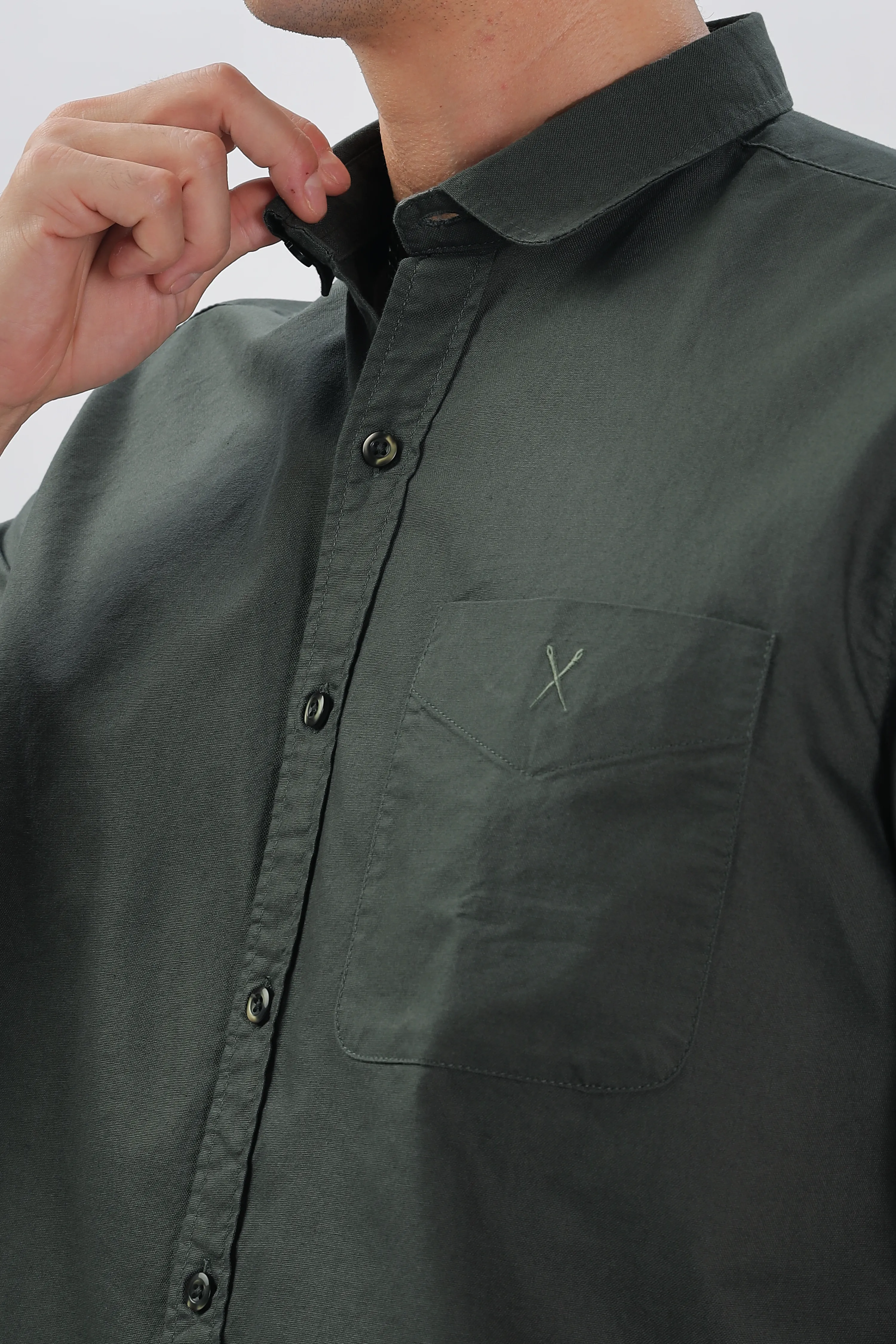Gray Half Sleeve Regular Fit Shirt