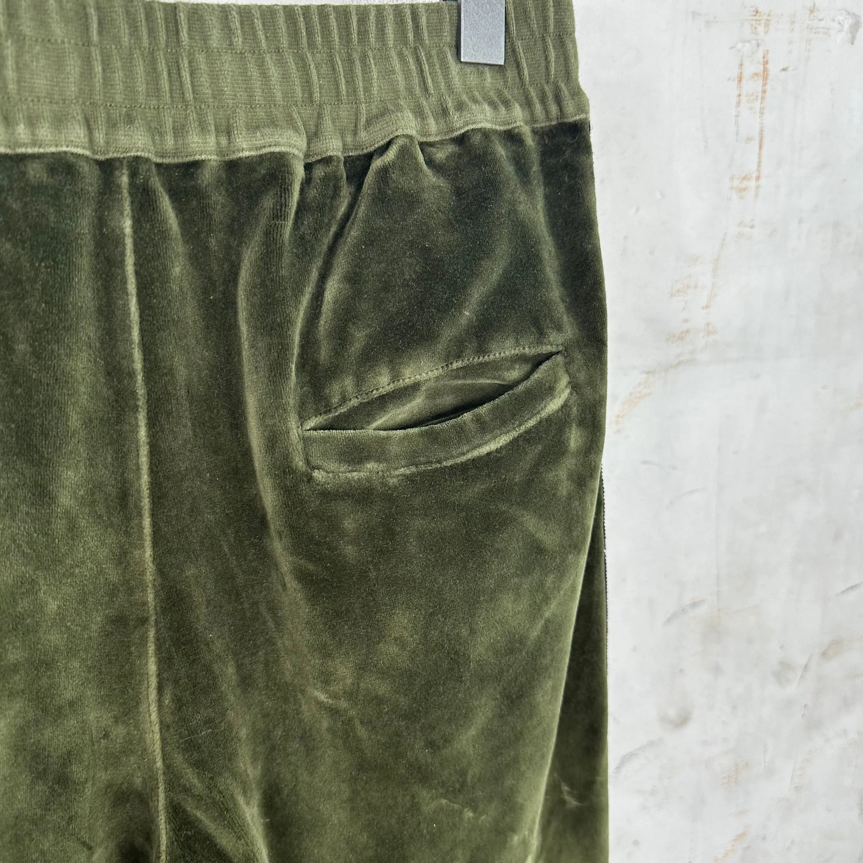 Haider Ackermann Forest Green Velvet Lounge Pants