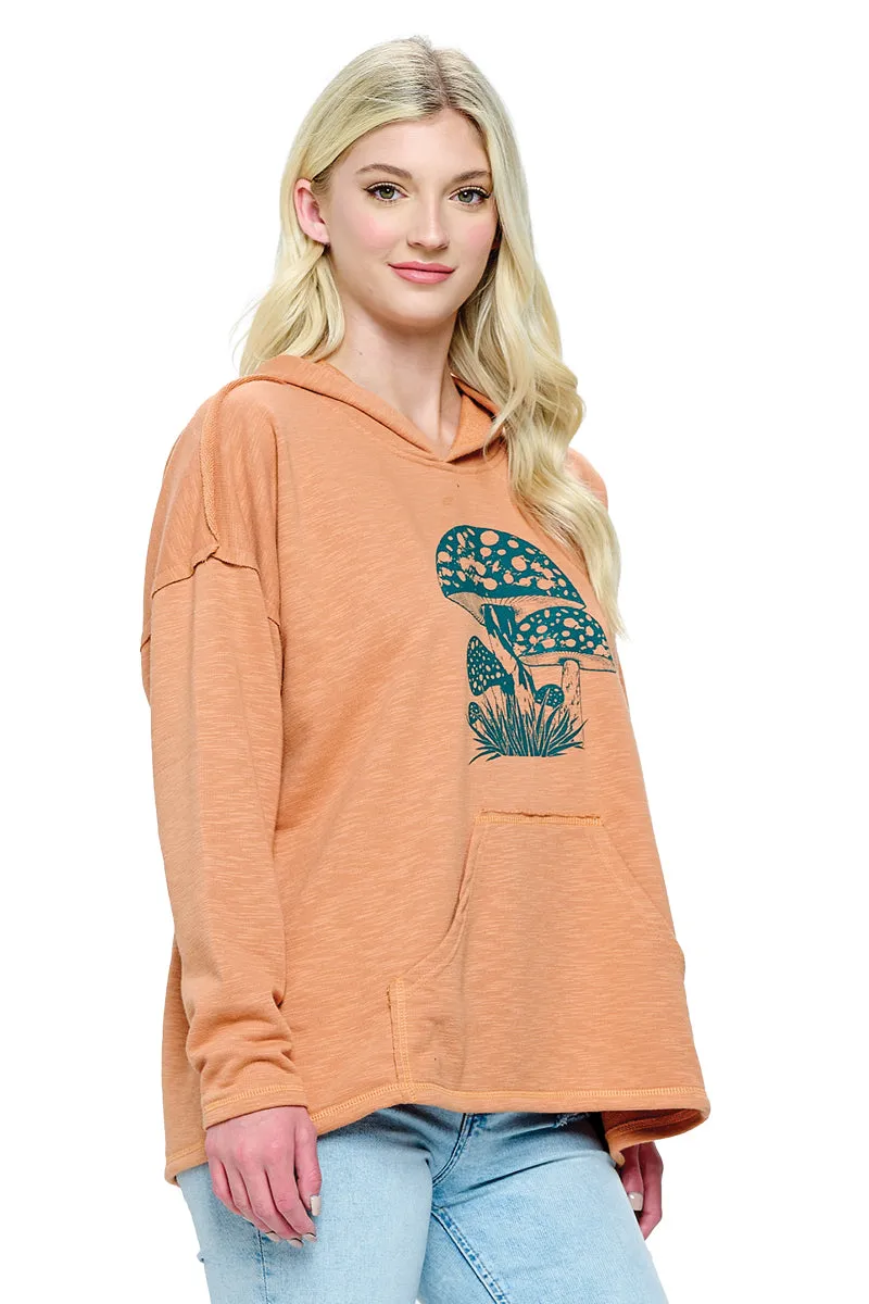 Hoodie Mushroom Print