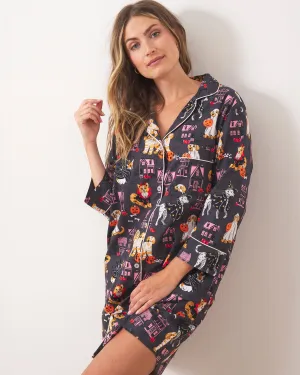 Howloween Night - Sleep Shirt - Moon Rock