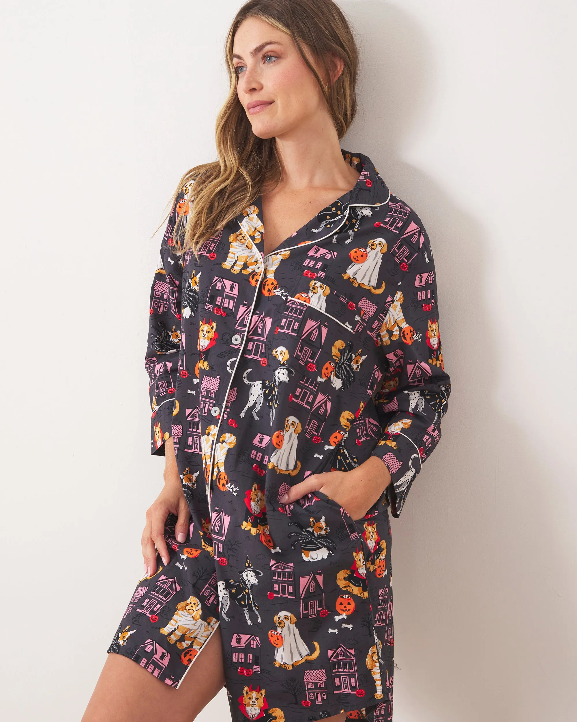 Howloween Night - Sleep Shirt - Moon Rock