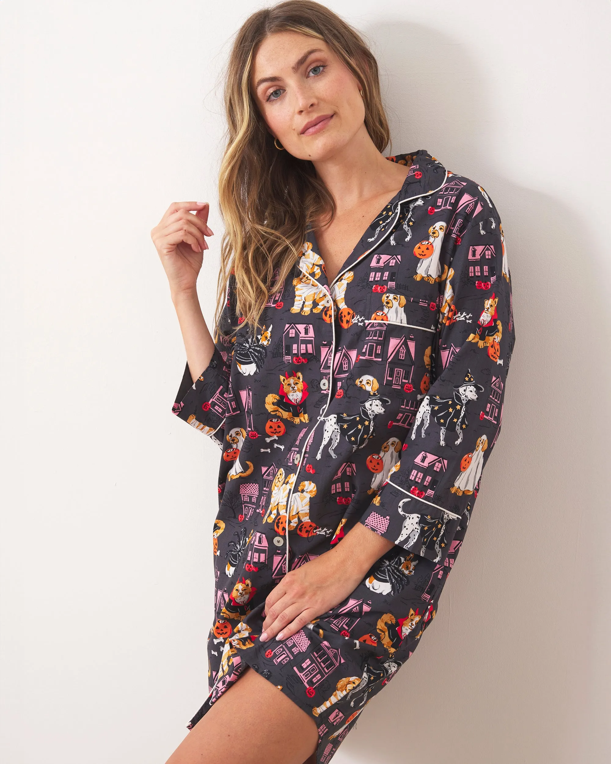 Howloween Night - Sleep Shirt - Moon Rock