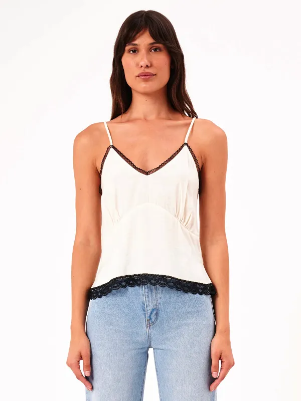 Jerry Bamboo Cami: Buttercream FINAL SALE