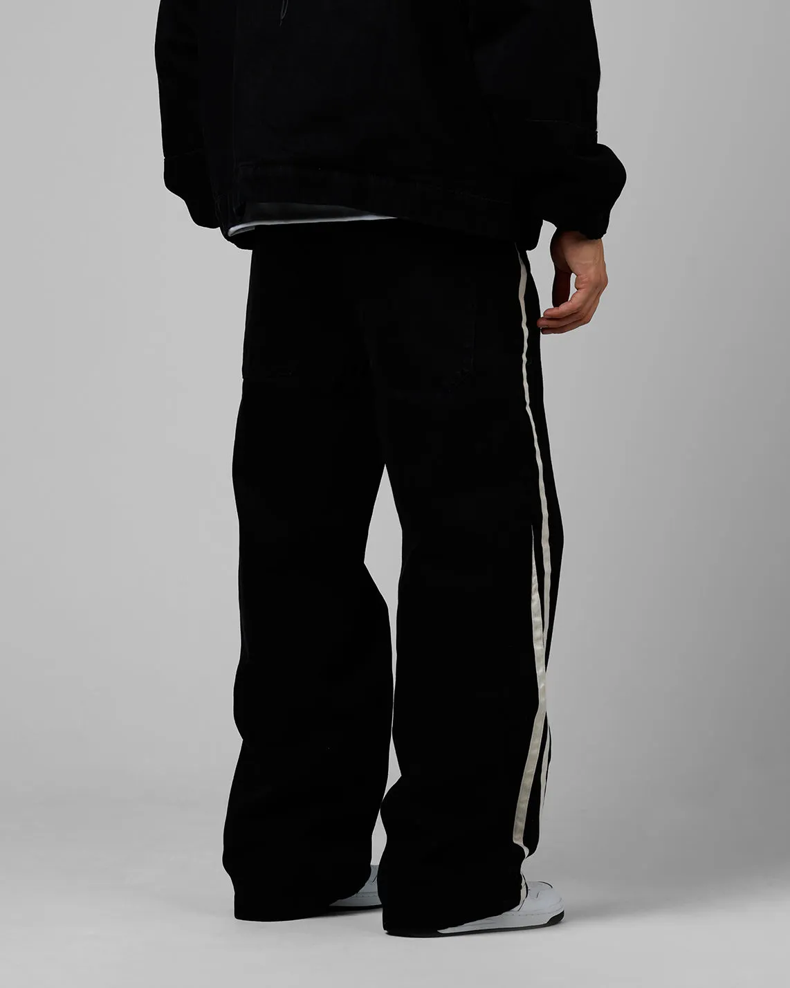 Loiter Track Star Denim Jeans Black
