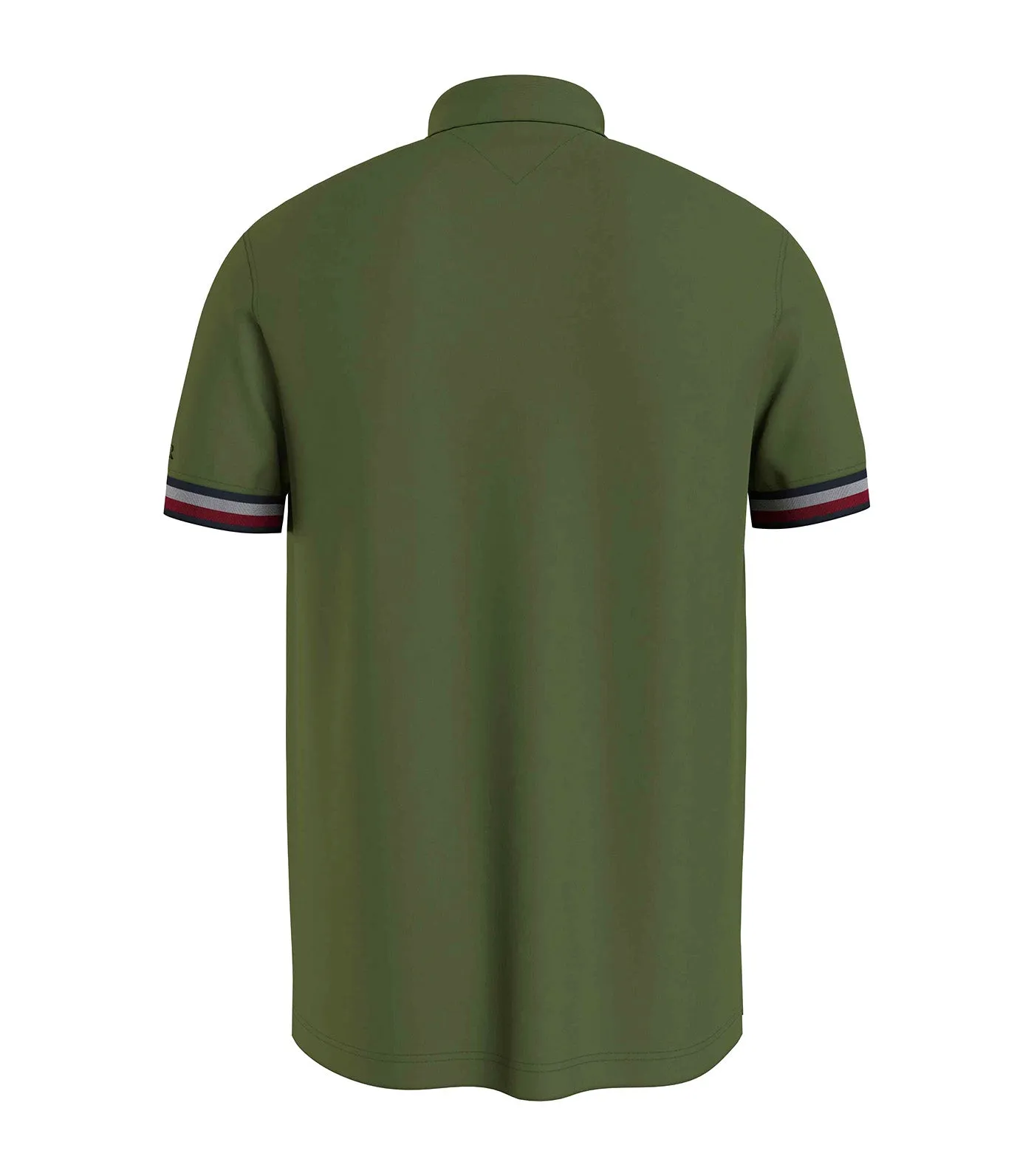 Men's WCC Bold Textured Cuff Regular Polo Shirt Putting Green
