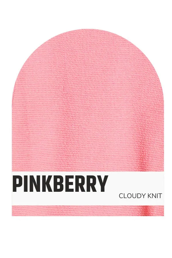 Pink Berry Cloudy Knit Hoodie