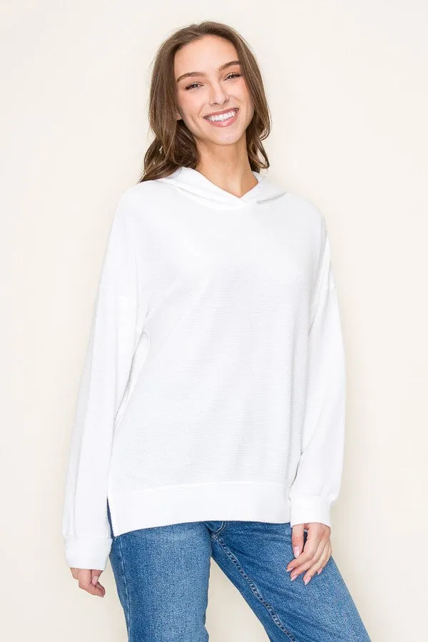 Pink Berry Cloudy Knit Hoodie
