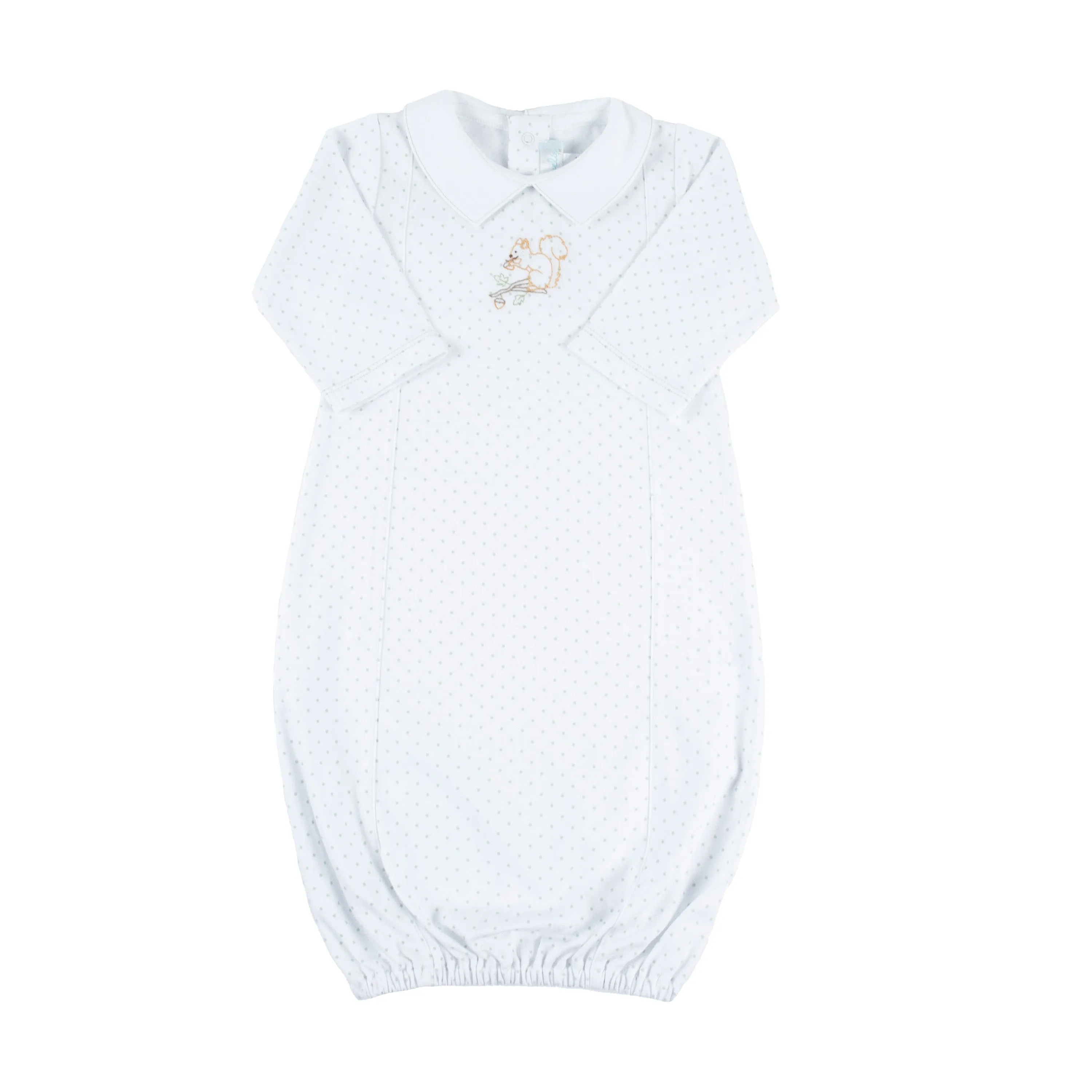 Pointed Collar Little Squirrel Gown