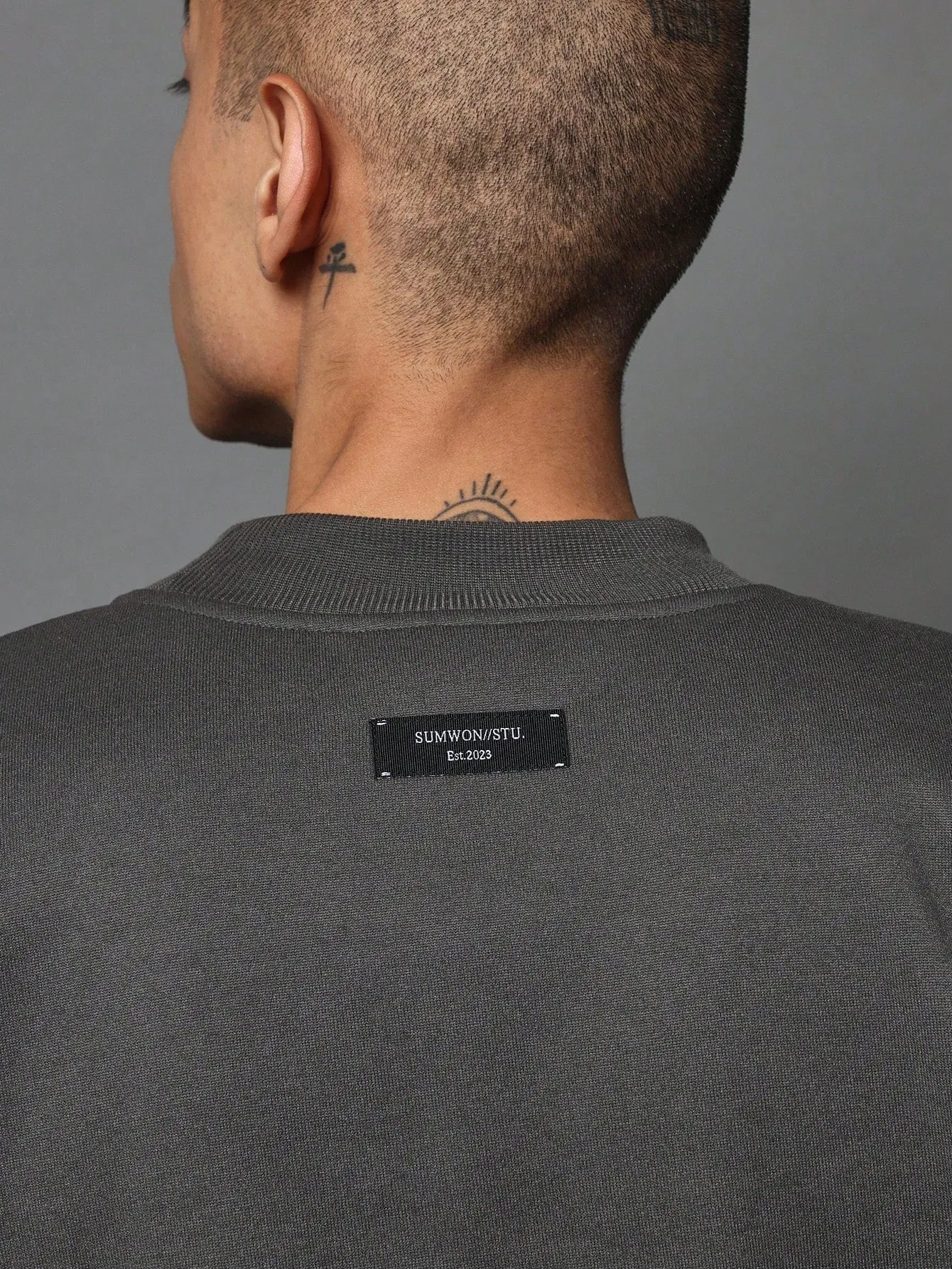 Regular Fit Quarter Sleeve Essential Sweatshirt