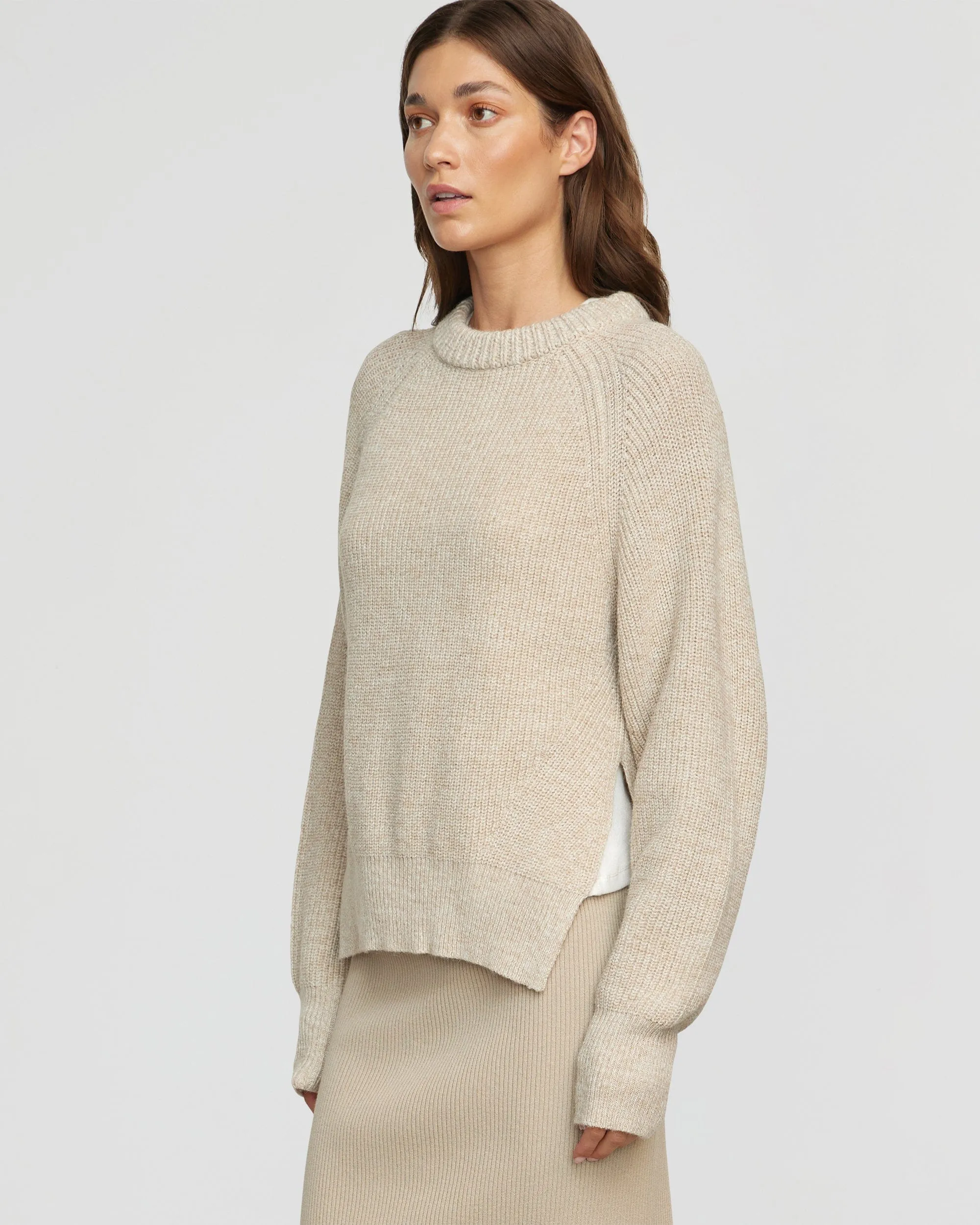 Roya Marled Boyfriend Sweater