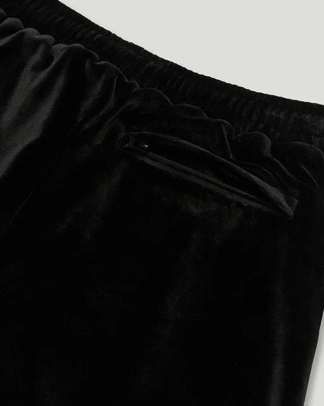 Signature Velour Trackpants Black