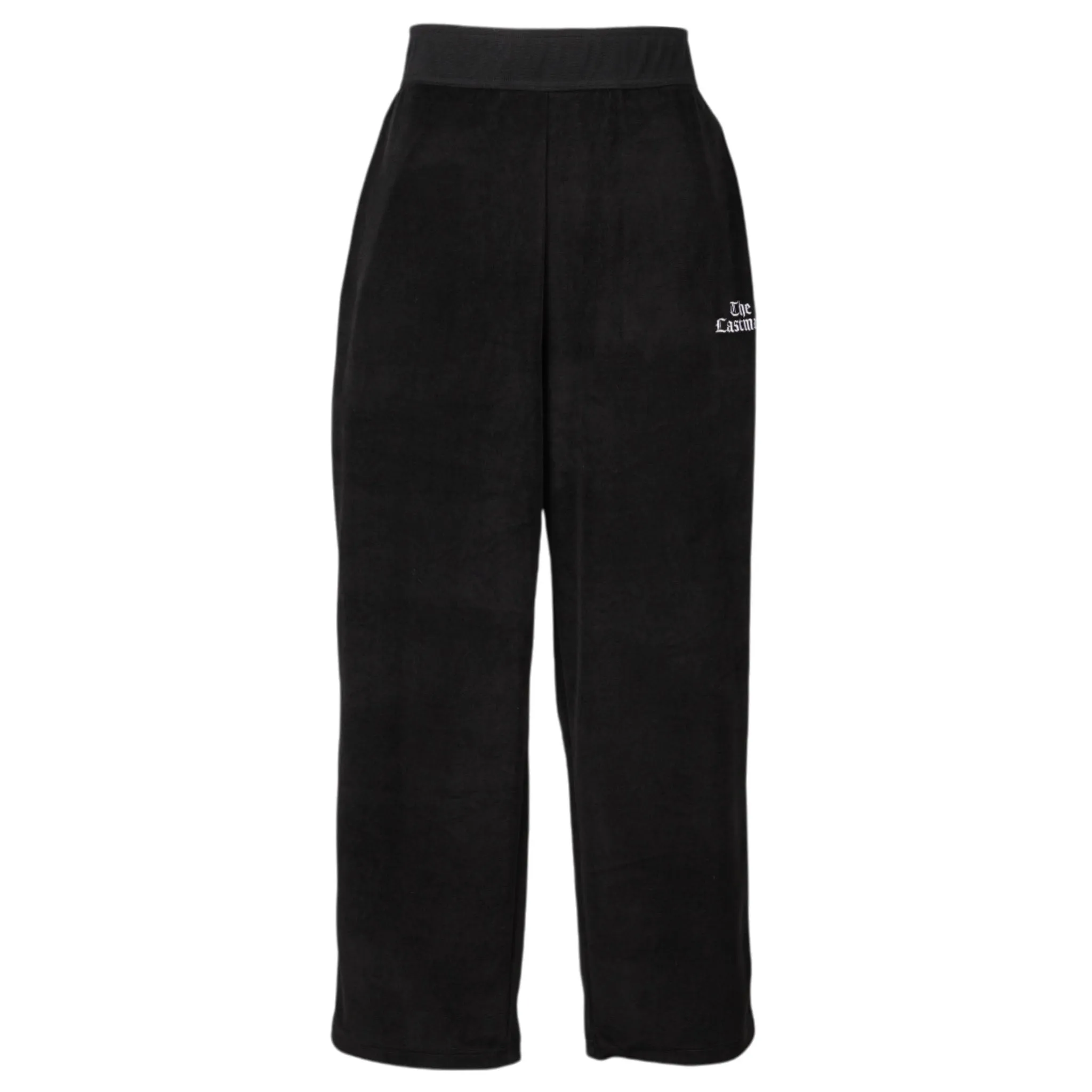 VELOUR TRACK PANTS / BLACK