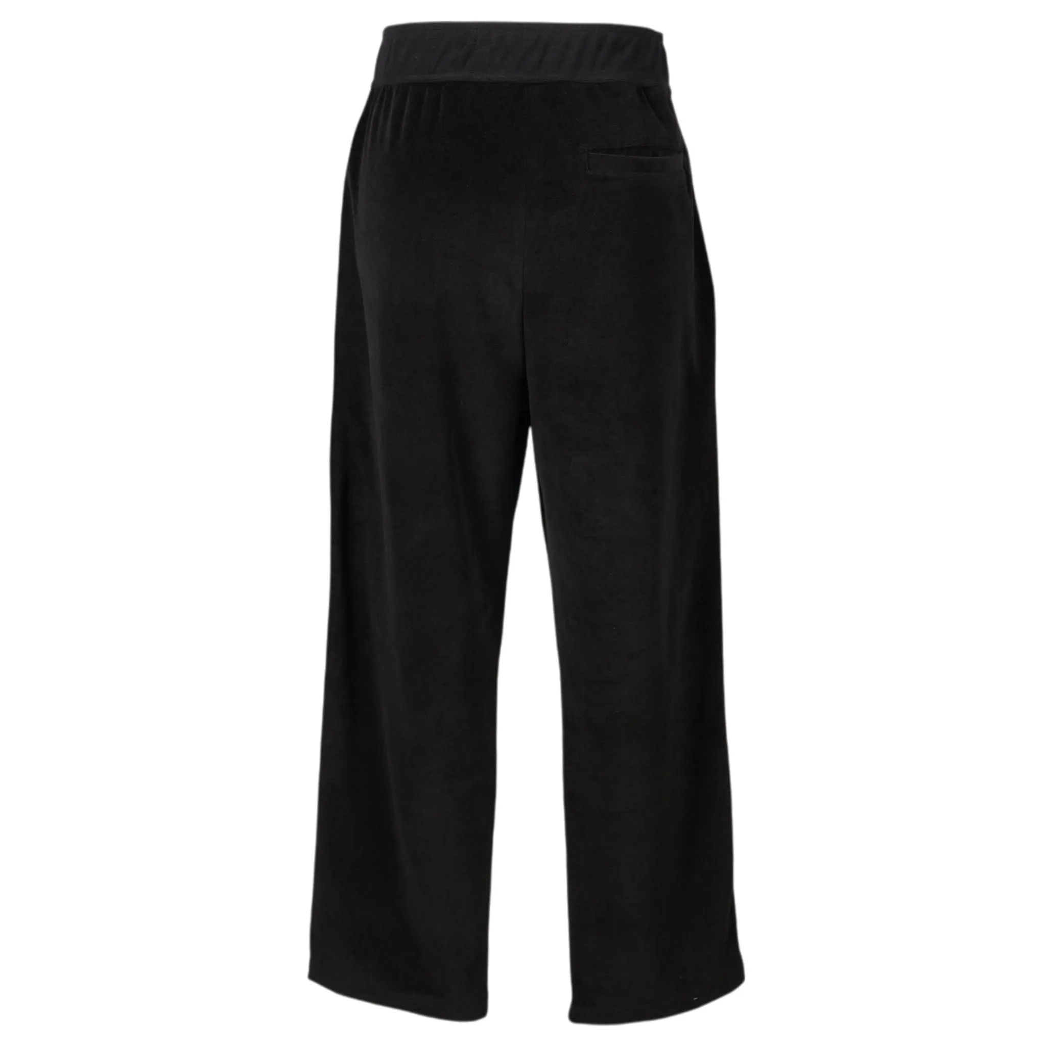 VELOUR TRACK PANTS / BLACK