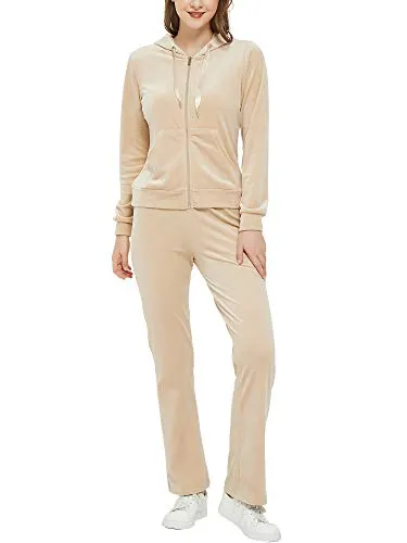 Womens Sweatsuits Set Velour Tracksuit