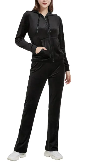 Womens Sweatsuits Set Velour Tracksuit